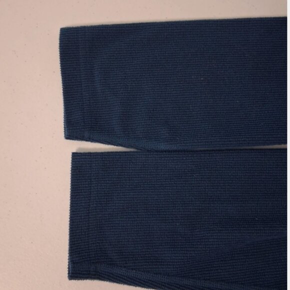 Eddie Bauer Pullover Sweatshirt Mens Sz TL Blue Green 1/4 Zip Pockets Fleece - Picture 6 of 9